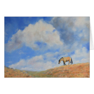 Sous une carte de voeux d'art original Big Sky
