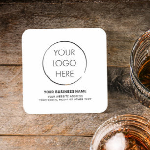 Sous-verre de logo budgétaire, Entreprise de marke