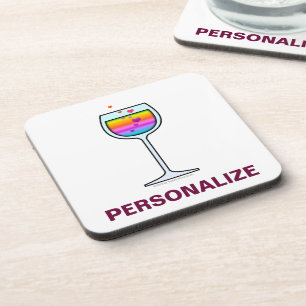 SOUS VERRE DE VIN Personnalisable SOUS-BOCK