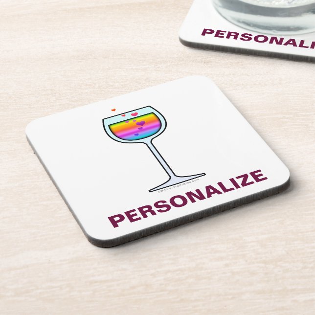 SOUS VERRE DE VIN Personnalisable SOUS-BOCK (Côté gauche)