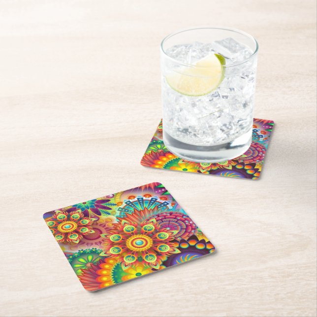 Sous-verre en papier (En situation)