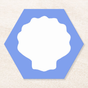 Sous-verre en papier Blue Pearl