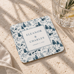 Sous-verre en papier de mariage Toile d'hiver de l