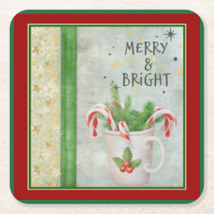 Sous-verre en papier de Noël