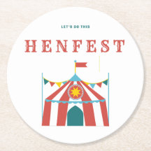 Sous-verre en papier Hen Fest
