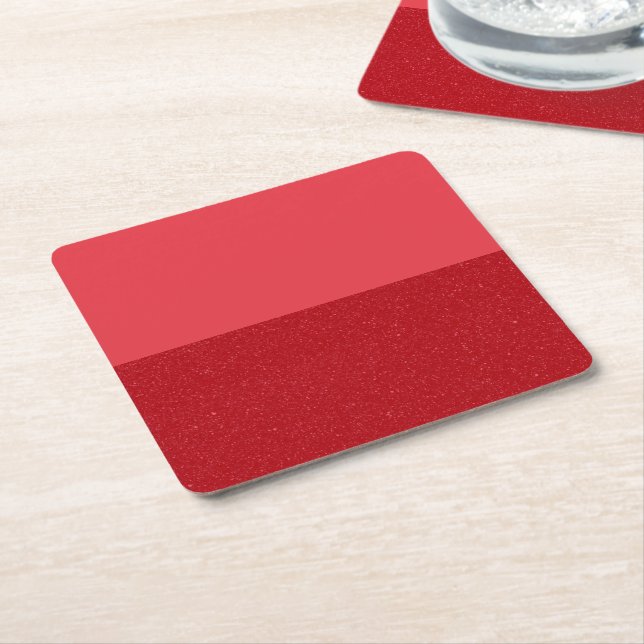 Sous-verre en papier horizontal découpé rouge toma (Incliné)