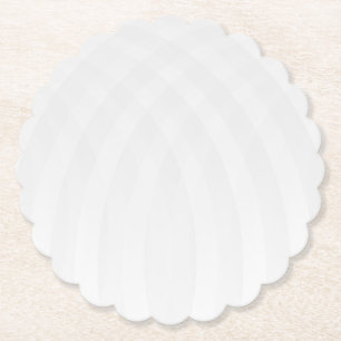 Sous-verre en papier rustique en marbre blanc simp