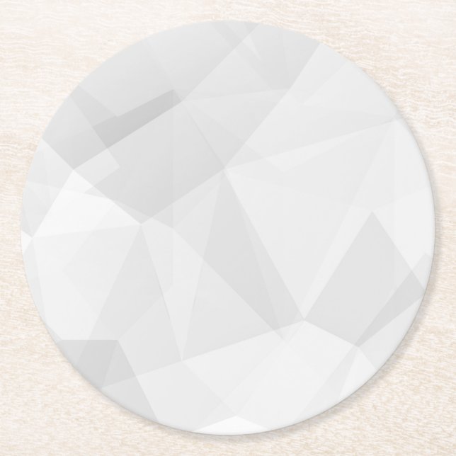 Sous-verre en papier rustique en marbre blanc simp (Devant)