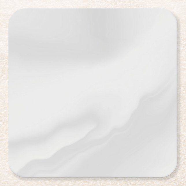 Sous-verre en papier rustique en marbre blanc simp (Devant)