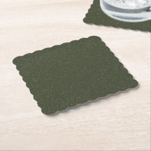 Sous-verre en papier vert mousse tacheté personnal