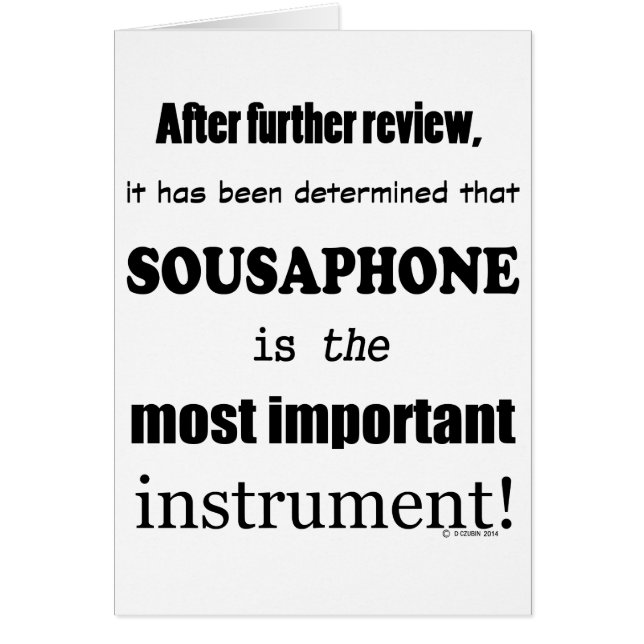 Sousaphone instrument le plus important (Devant)