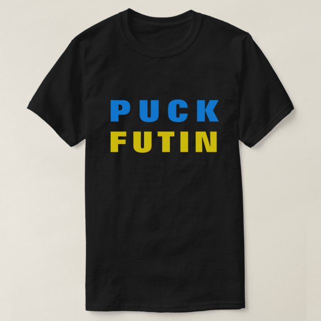 Soutenez le T-shirt ukrainien Puck Futin (Design devant)