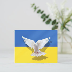 Soutenez l'Ukraine Carte postale Peace Dove Freedo