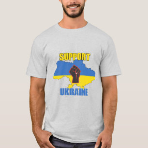Soutenez l'Ukraine - T-Shirt Paix & Amour pour l'U