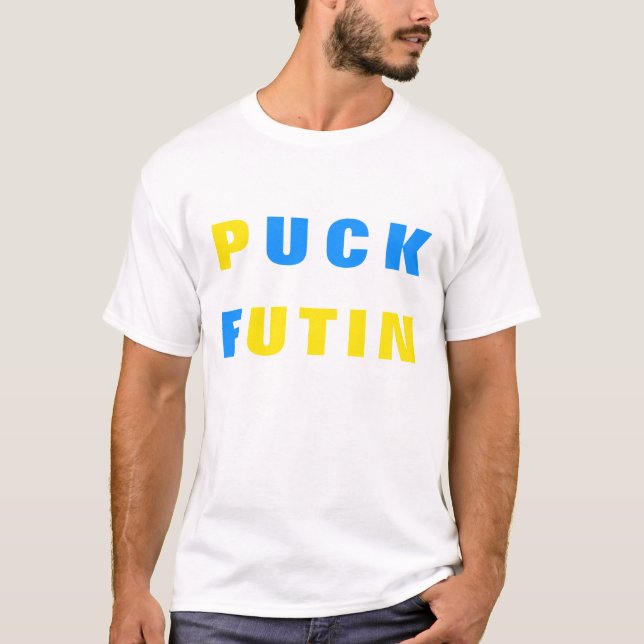 Soutenez l'Ukraine T-shirt Puck Futin - Liberté (Devant)