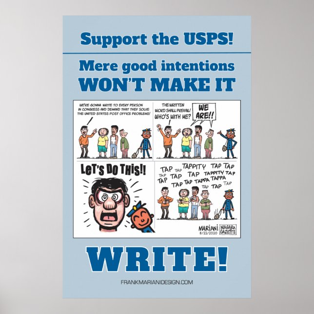 Soutenez l'USPS ! Poster (Devant)