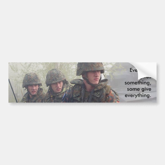 Soutenez Notre Stickers Bumper Troops (Devant)