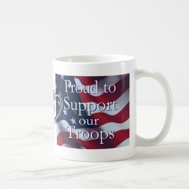 Soutenez notre tasse de café de troupes (Droite)
