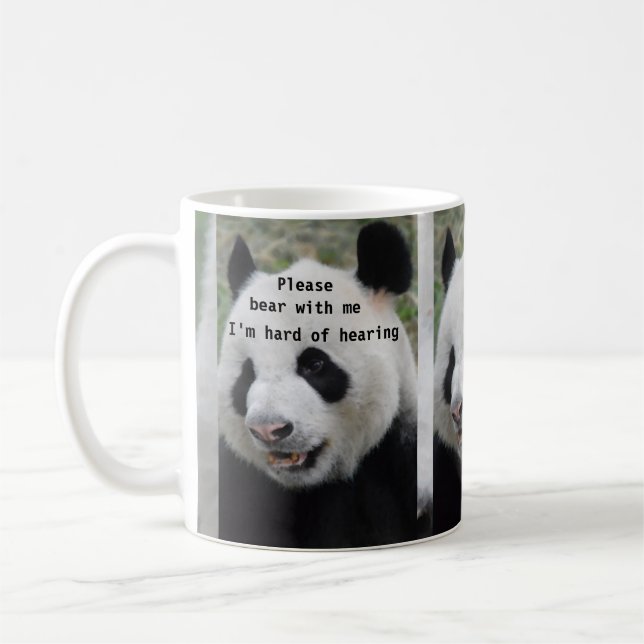 Soutenez svp avec moi : Je suis dur de la tasse (Gauche)