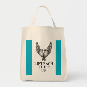 "Soutenez-vous les uns les autres" Oiseaux. Sac fo