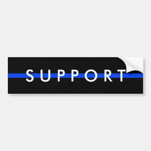 SOUTENIR LE Sticker Bumper DE LA POLICE