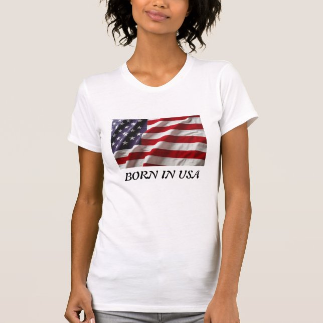 Soutenu dans le T-shirt de femme des Etats-Unis (Devant)