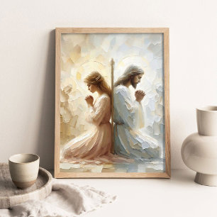 Soutenu par la foi, art mural chrétien, Jésus et f