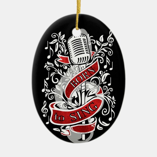 Soutenu pour chanter des ornements de Noël (Devant)