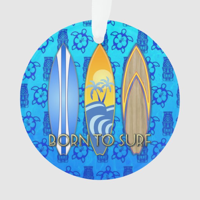 Soutenu pour surfer Tiki bleu (devant)