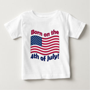 Soutenu sur 4 juillet	le T-shirt infantile