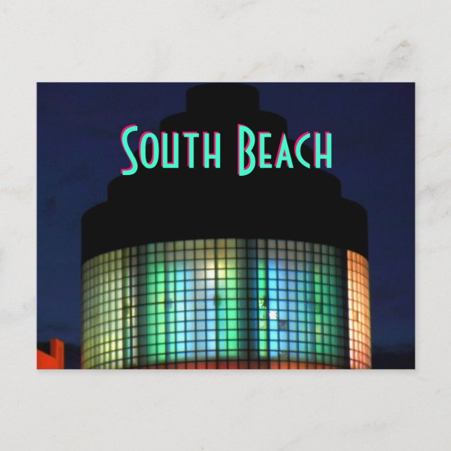 ~South Beach Art Deco~ CARTE POSTALE (Devant)