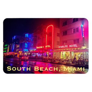 South Beach, Miami, Floride Magnet Art Déco