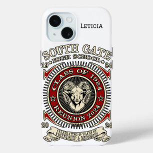 South Gate High School Rams coque iphone avec nom