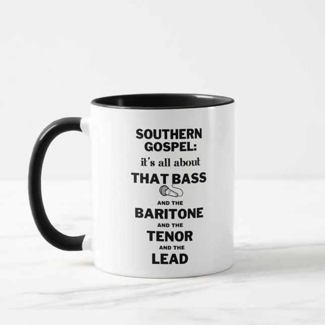 Southern Gospel : It's All About That Bass - Mug (Gauche)