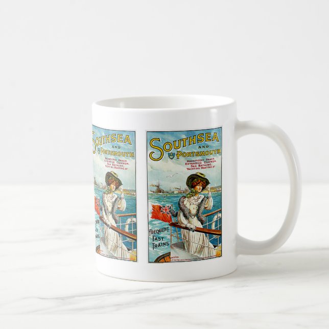Southsea et Portsmouth Coffee Mug (Droite)