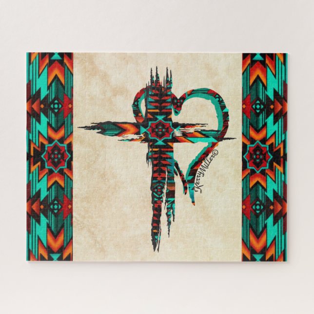 Southwest Cross Et HeartJigsaw Puzzle (Horizontal)