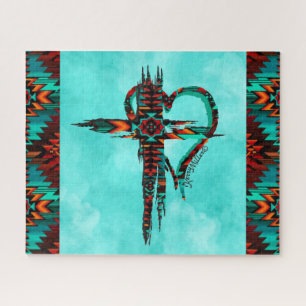 Southwest Cross Et HeartJigsaw Puzzle