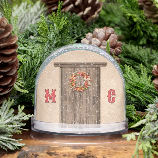 Southwest Holiday Chile Wreath Door Personalized (Hiver)