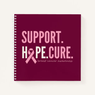 soutien au cancer du sein espoir Carnet journal de