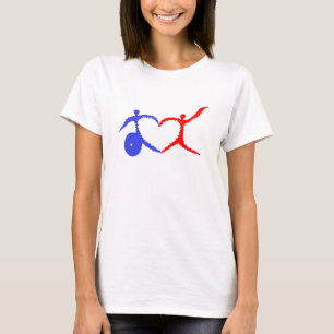 Soutien aux personnes handicapées T-shirt Coeur ai