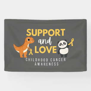 soutien du cancer de l'enfance amour Bannière