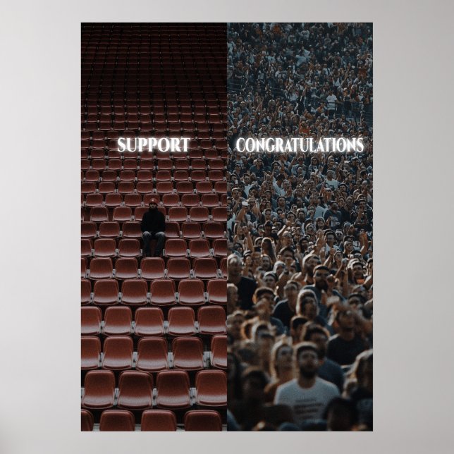 Soutien Félicitations Poster Motivationnel (Devant)