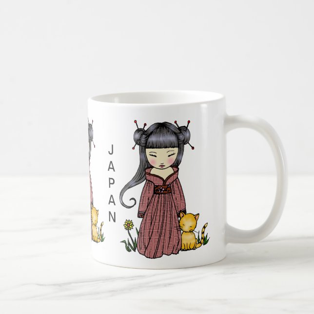 Soutien Japon Mug Kimono Girl (Droite)