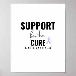 soutien pour guérir tous les cancers Poster & Impr