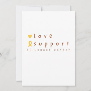 soutien pour le cancer de l'enfance Faire-part d'i