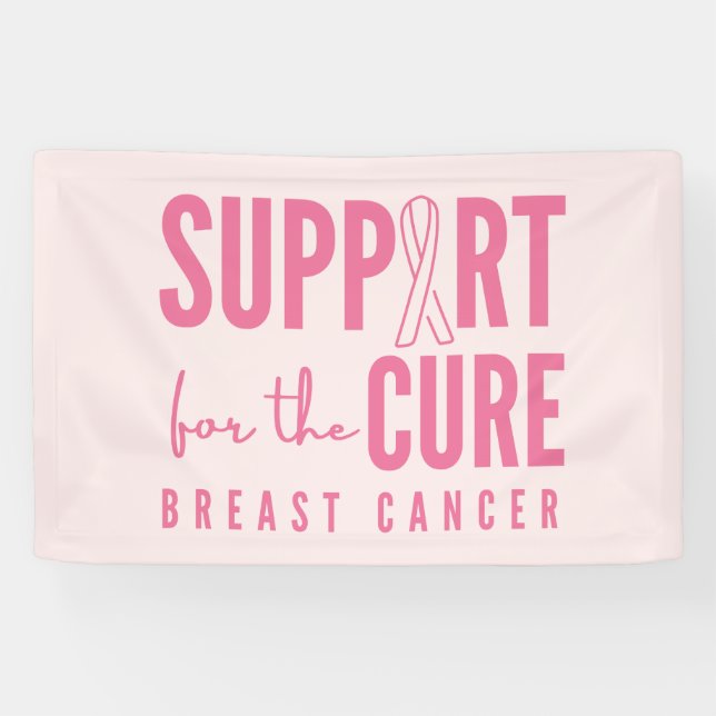 soutien pour le cancer du sein cure rose bannière  (Horizontal)