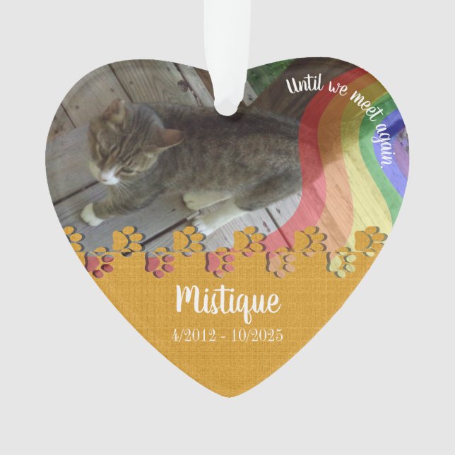 Souvenir commémoratif de l'animal de compagnie Kee (devant)