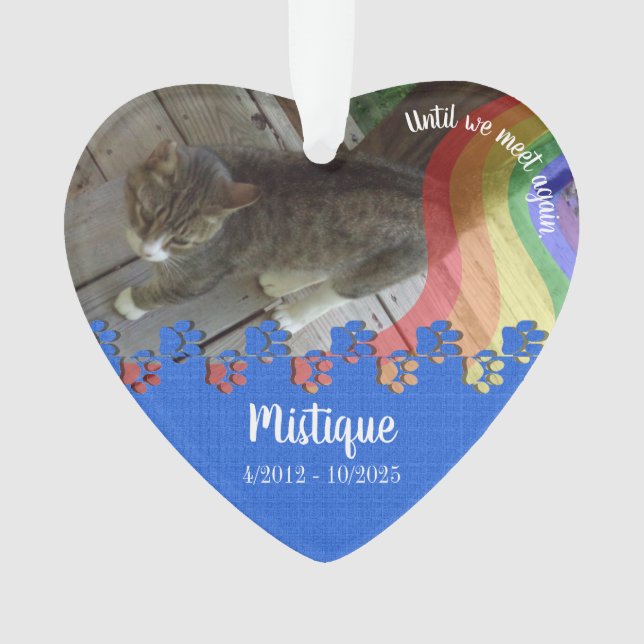 Souvenir commémoratif de l'animal de compagnie Kee (devant)