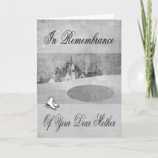 Souvenir De Mère À Noël Carte De Voeux