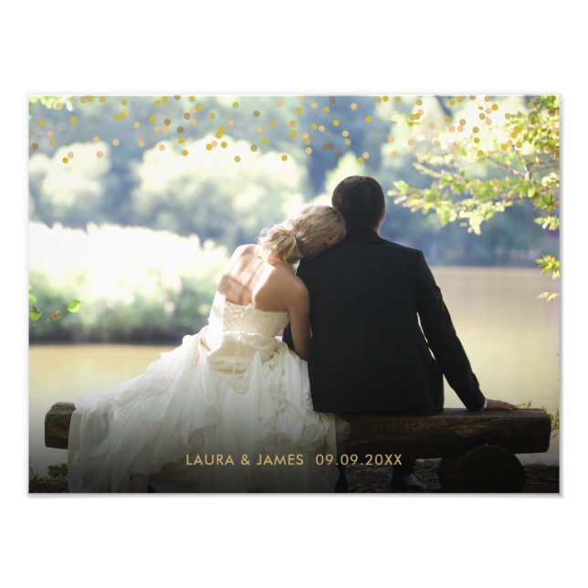 Souvenir de photo de mariage confetti poussière d' (Devant)
